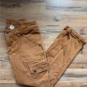 Women's Workwear Utility Pants in Caramel Brown